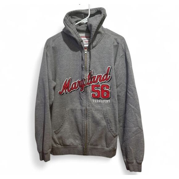 Maryland Terrapins Zip Up Hoodie Mens XL American Classic Sportswear Embroidered - Picture 1 of 7